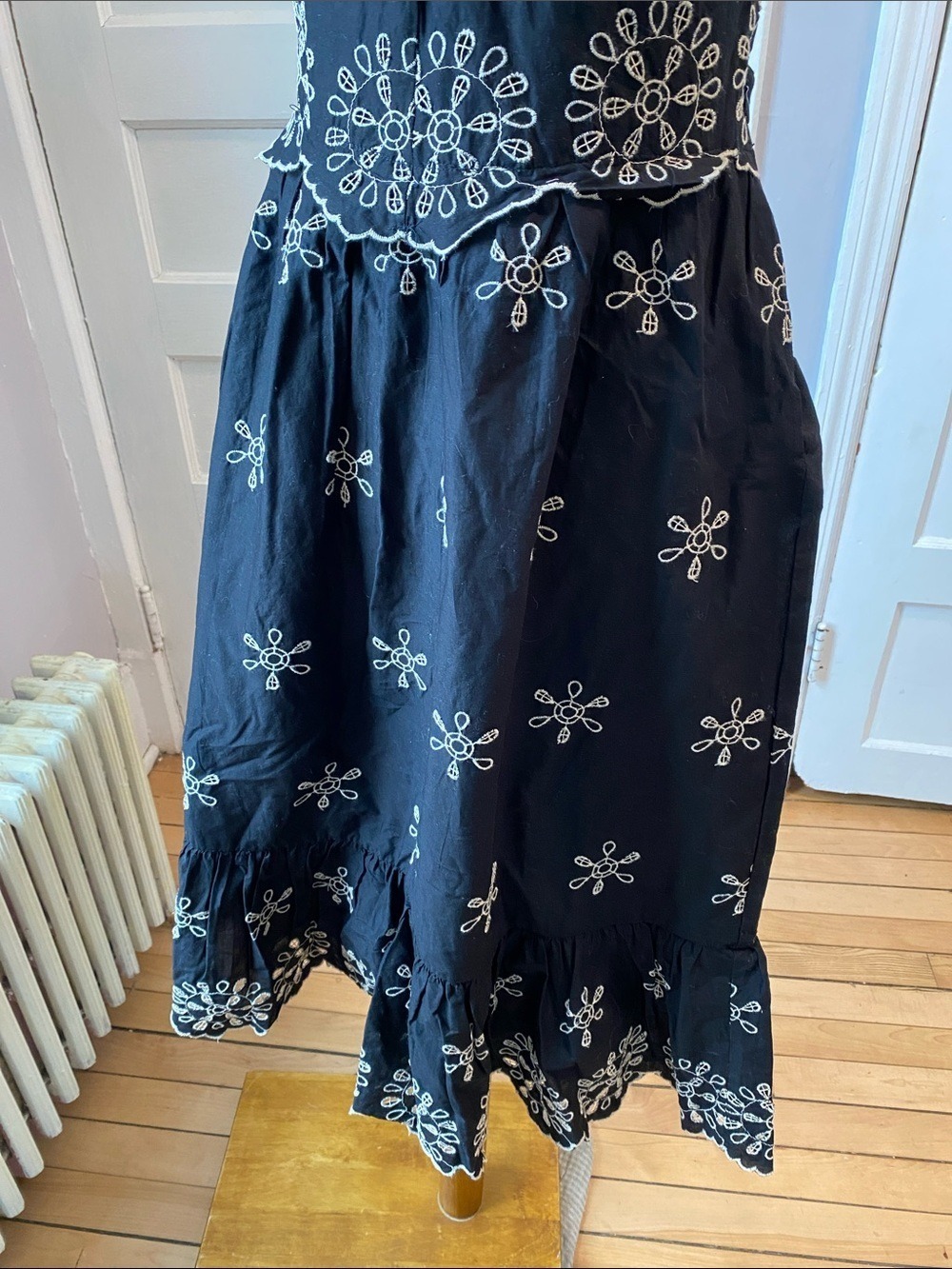 NWT Zara Embroidered Halter Tie Back Dress | 7200/337/800 - Picture 11 of 17
